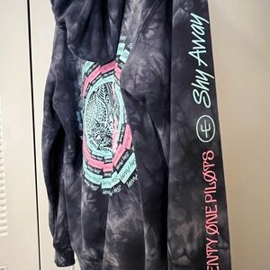 Twenty One Pilots Shy Away tie dye hoodie